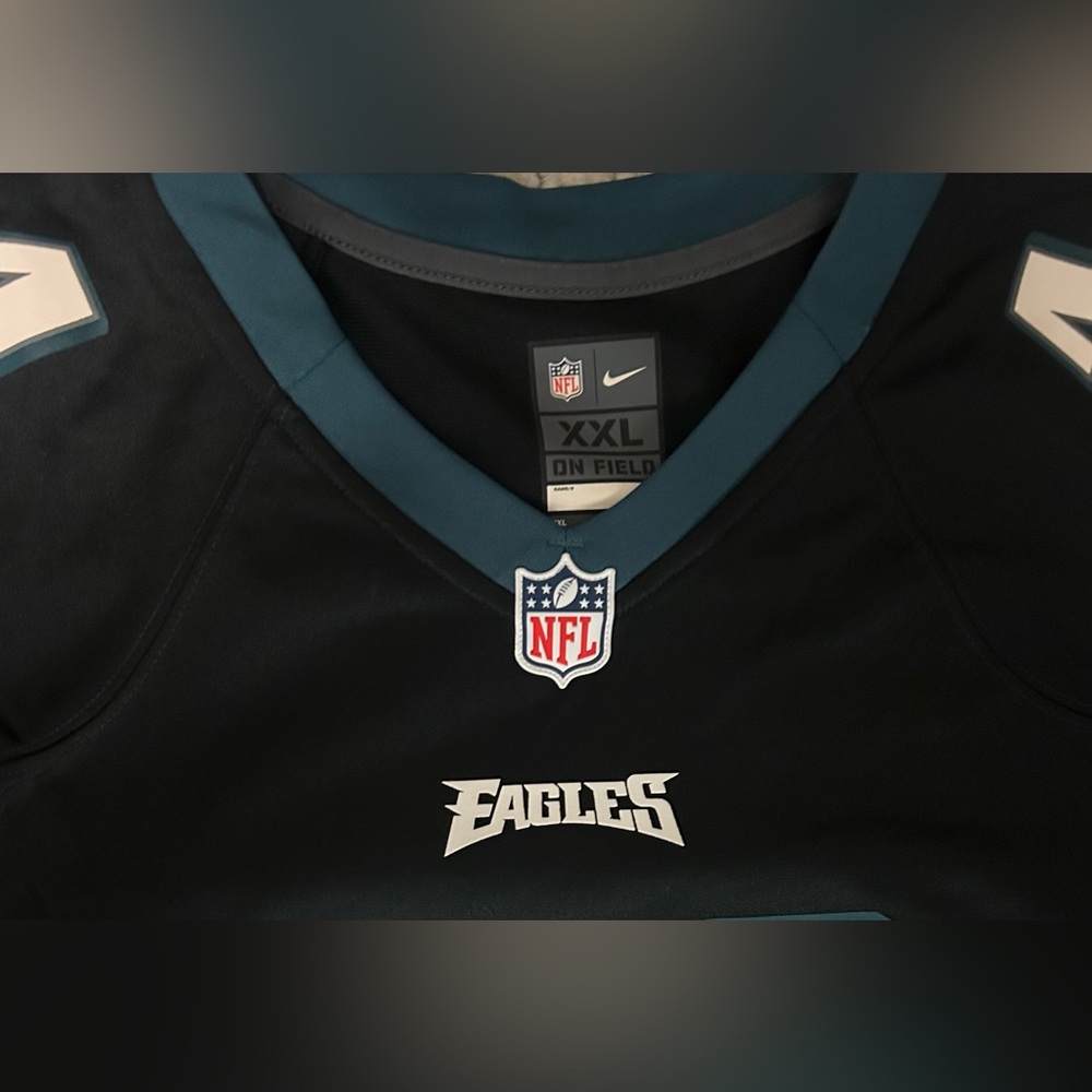 Nike Authentic On Field Philadelphia Eagles AJ Brown Black Jersey Men’s Sz XXL - Picture 5 of 7